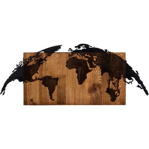 Wallity Zidna dekoracija drvena, World Map slika 1