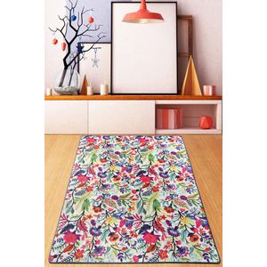 Pictura - Ecru Djt  Multicolor Hall Carpet (80 x 200)