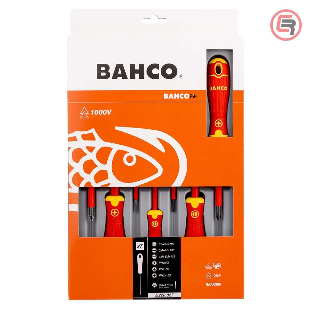 Bahco Garnitura Odvijača VDE 4 plosnata + 3 križna PH / 7 dijelna - B220.027 slika 4