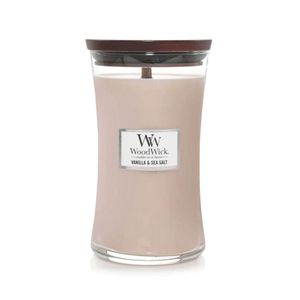 WOODWICK CLASSIC LARGE, svijeća mirisna Vanila & sea salt 