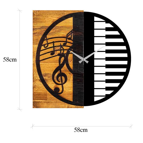 Wallity Ukrasni drveni zidni sat, Wooden Clock 11 slika 7