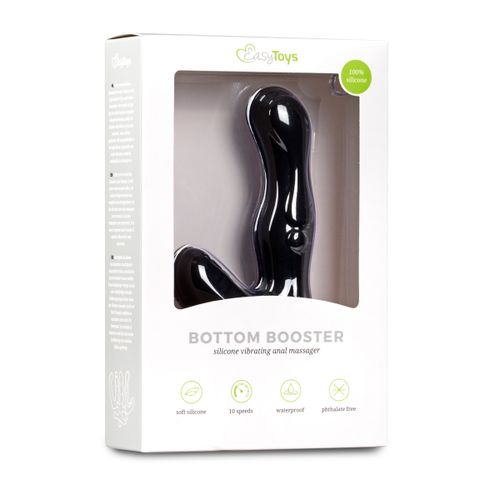 Analni vibrator Easytoys, crni slika 3