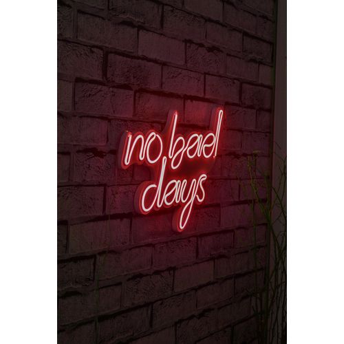 Wallity Ukrasna plastična LED rasvjeta, No Bad Days - Red slika 10