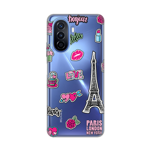 Torbica Silikonska Print Skin za Huawei Nova Y70/Y70 Plus Love Paris slika 1