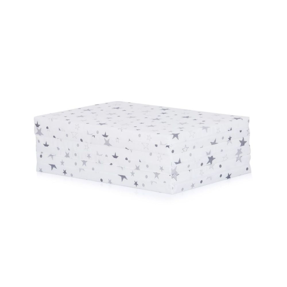 Chipolino Sklopivi madrac White/Grey Stars 120x60x6cm Mat02201Whgr slika 3