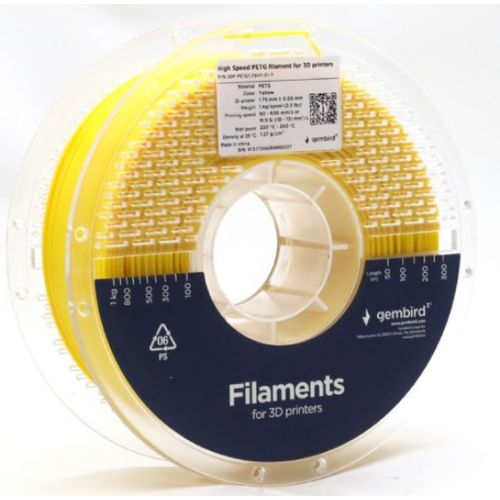 3DP-PETG1.75HY-01-Y PETG filament velike brzine za 3D stampac 1.75mm, kotur 1KG YELLOW slika 1