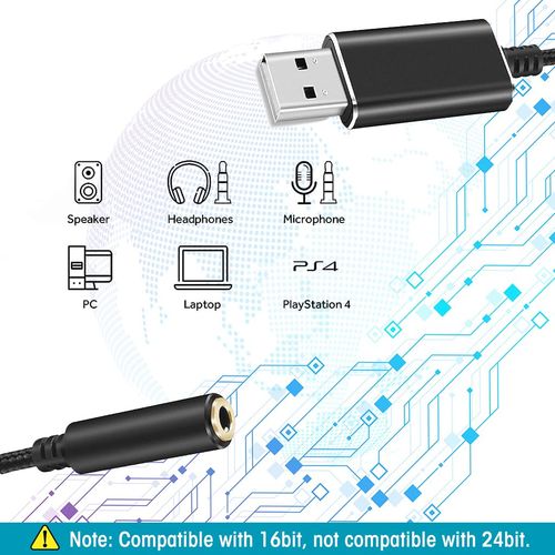 USB Audio Kabl 2 u 1 USB na 3.5mm AA-K021 slika 4