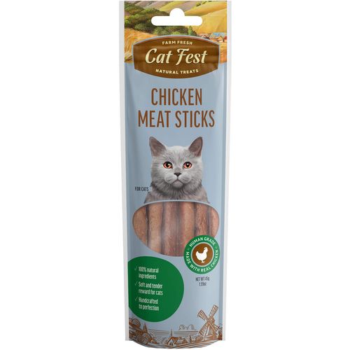 Cat Fest Meat Sticks, poslastica za mačke s piletinom, 45 g slika 1