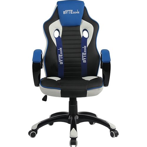 Gamerska stolica Bytezone Racer PRO (crno-siva-plava) slika 1