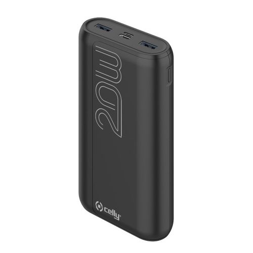 CELLY Powerbank EVO od 20000mAh u CRNOJ boji slika 1