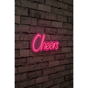 Wallity Ukrasna plastična LED rasvjeta, Cheers - Pink