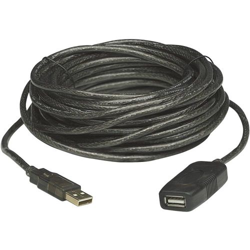 Manhattan USB kabel USB 2.0 USB-A utikač, USB-A utičnica 10.00 m crna  150248 slika 1