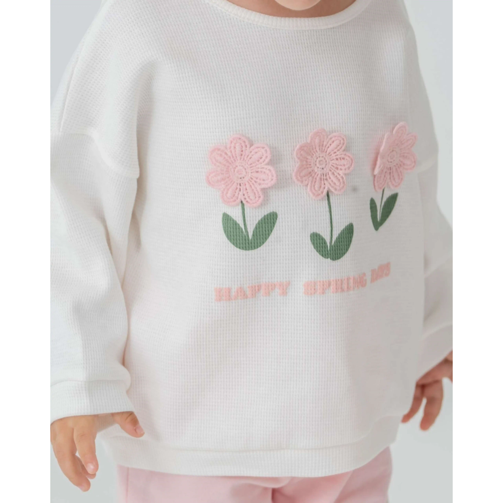 Miniworld Komplet trenerka za bebe, Pastelno roza slika 4