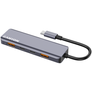 CANYON hub DS-18 5in1 USB-C Grey