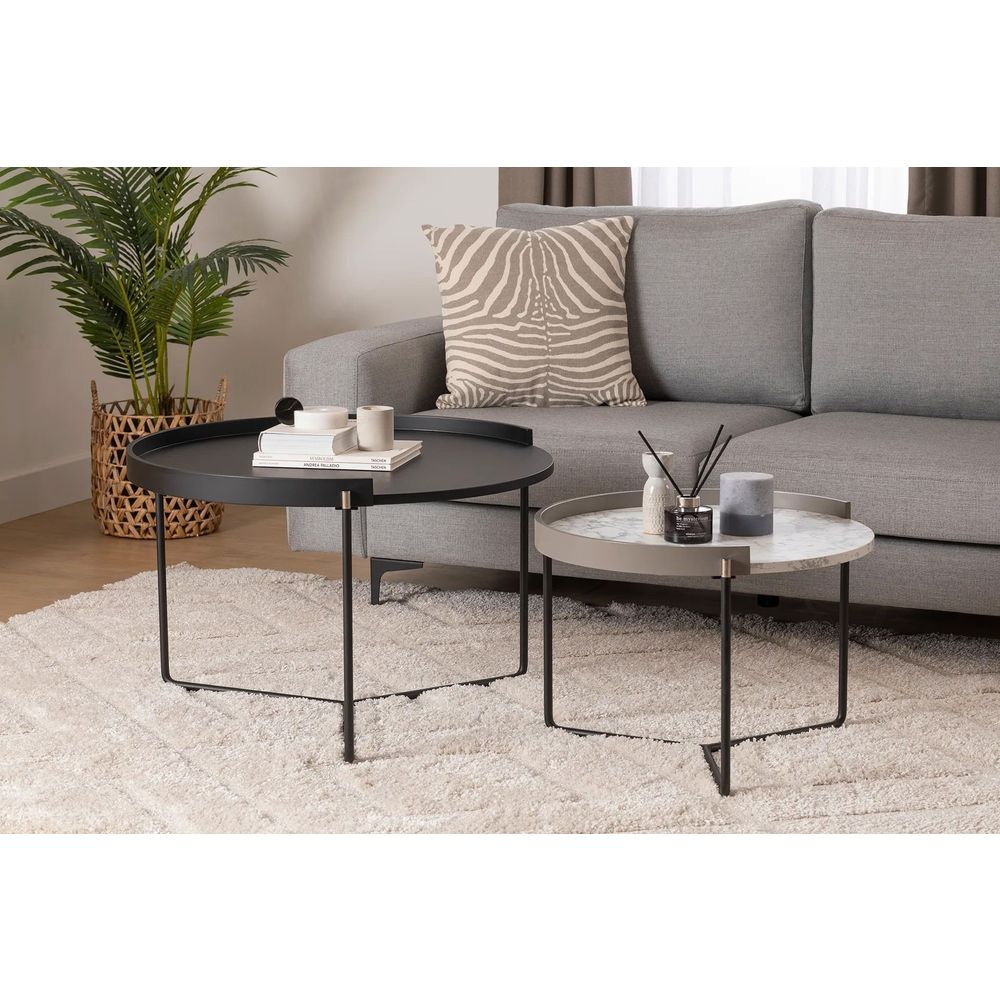 Nesting table Mandy - Set od 2 komada u antracit boji slika 2