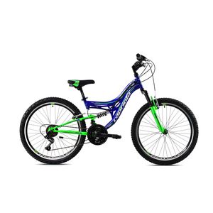 Capriolo bicikl MTB CTX240 24"/18HT u glossy plavoj i zelenoj boji