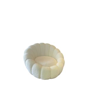 Pumpkin - White White Wing Chair