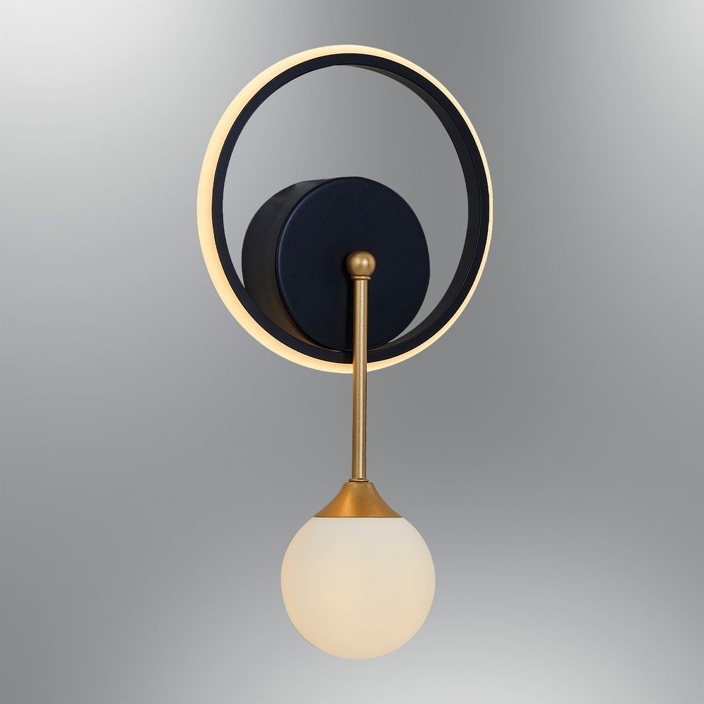 Zidna lampa L1139 - Crna slika 1