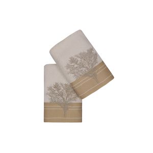 Infinity - Cream Cream
White Hand Towel Set (2 Pieces)