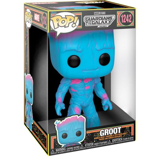 POP figure Marvel Guardians of the Galaxy 3 Groot Black Light Exclusive 25cm slika 3