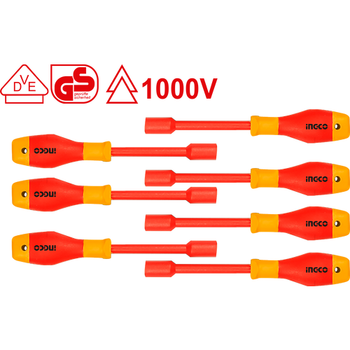 INGCO 7-delni set izolovanih odvijača za matice HKISD0701 slika 1