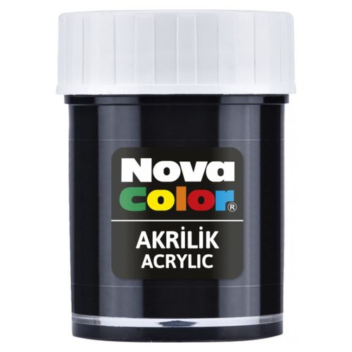 Nova Color Slikanje - Akrilne Boje 30g - Crna - 540292 slika 1