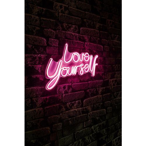 Wallity Zidna LED dekoracija, Love Yourself - Pink slika 3
