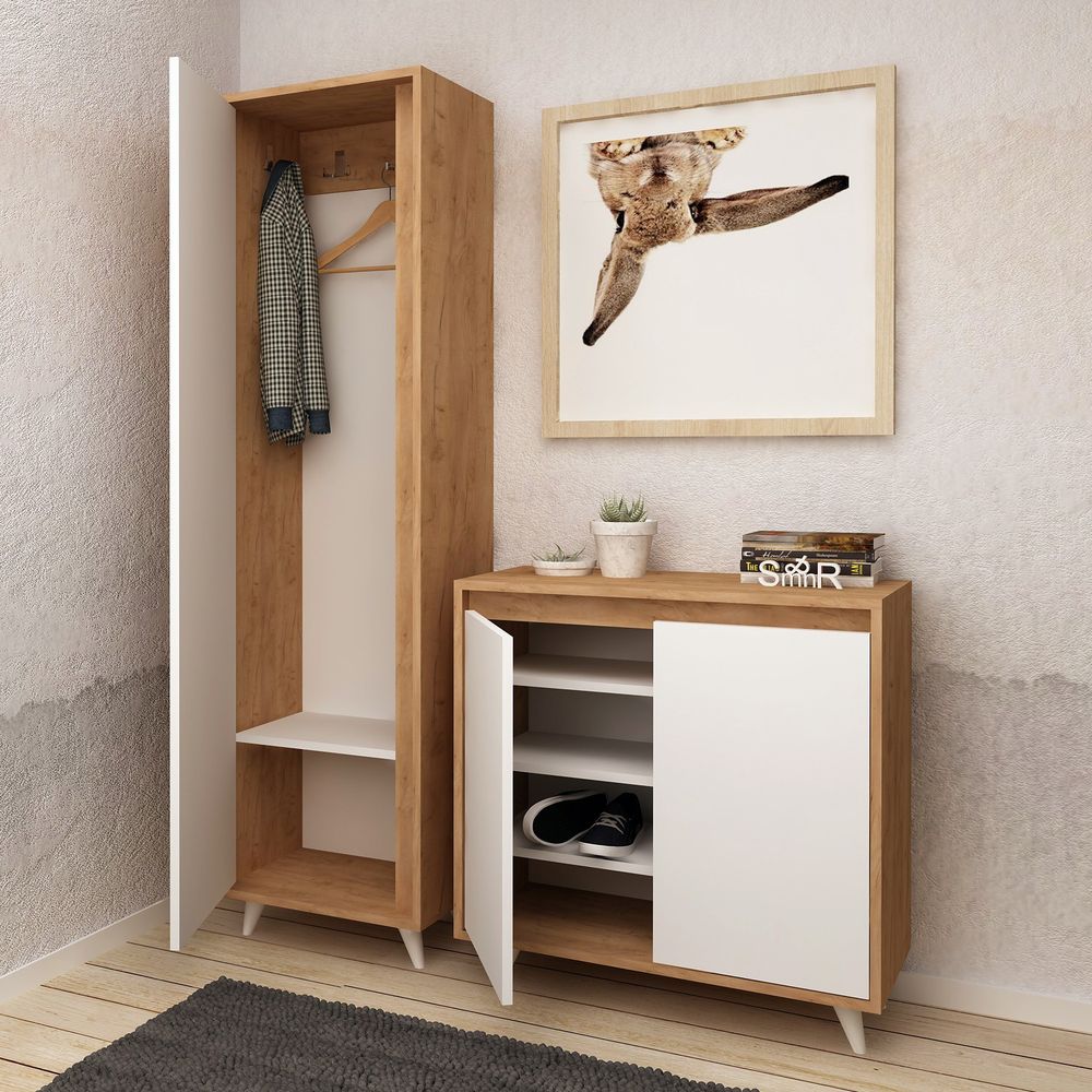 Ormarić za cipele Omninde Oak White slika 3