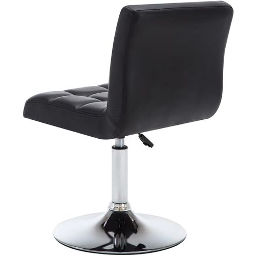 Blagovaonske stolice od umjetne kože 4 kom okretne crne slika 39