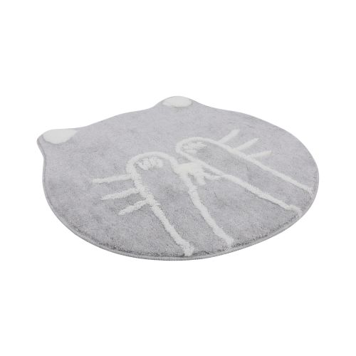 Shy Cat - Grey Multicolor Acrylic Bathmat slika 4