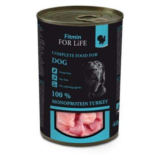 Fitmin For Life Dog Konzerva Ćuretina, hrana za pse 400g slika 1