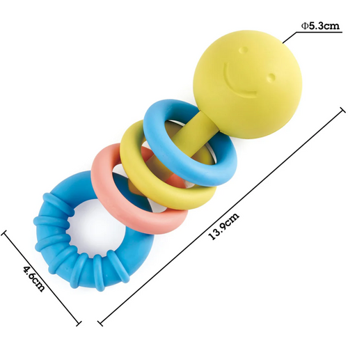 Hape Glodalica Rattling Rings Teether E0024A  slika 3