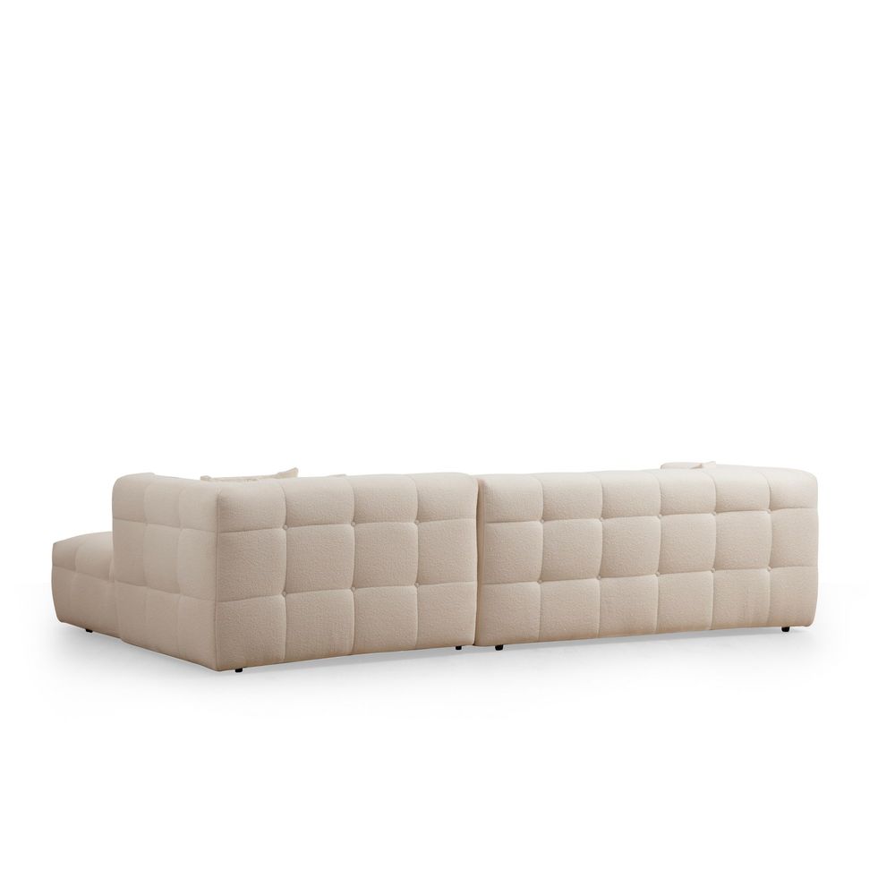 Cady 3 Seater Right - Bež Bež Ugao Sofa slika 6