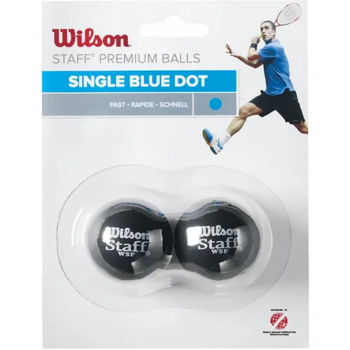 Wilson staff squash blue dot 2 pack ball wrt617500 slika 2