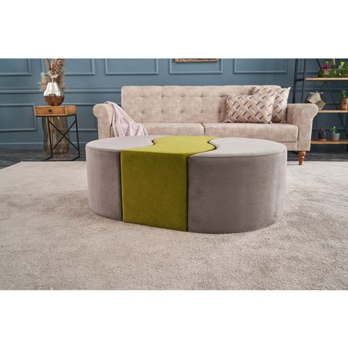 Atelier Del Sofa Tabure, Mink zelena, Alya Puf - Mink, Green slika 2