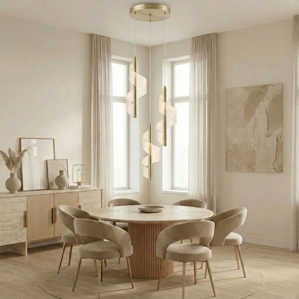 Viseća stropna LED lampa G178-3CP gold slika 2