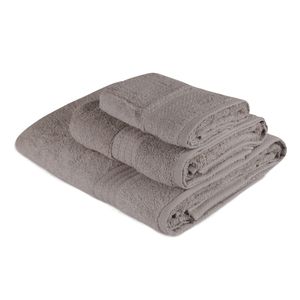 L'essential Maison Rainbow - Grey Grey Towel Set (3 Pieces)