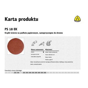 Klingspor brusni disk samoljepljiv 125mm PS18EK gr.240 /50kom