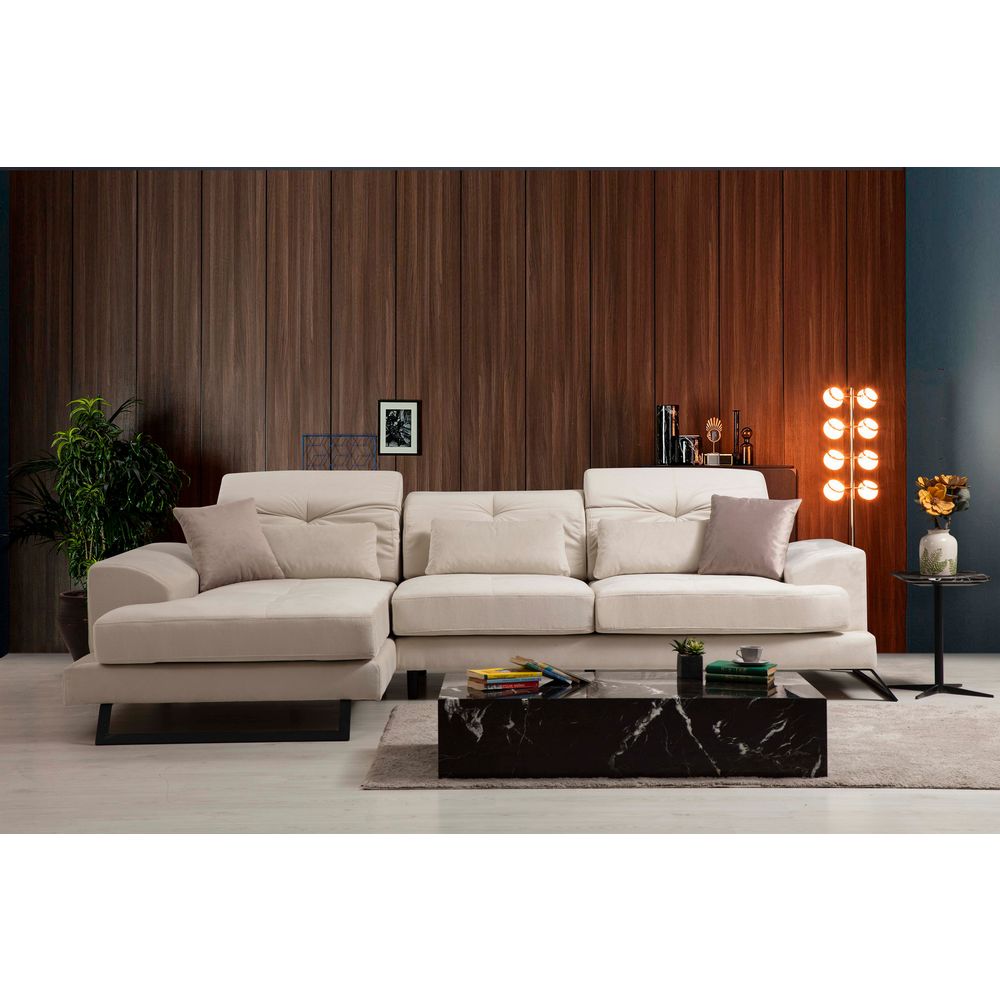 Ugaona Sofa Frido Lijevi Kut (Chl+3R) - Ecru Boja slika 2