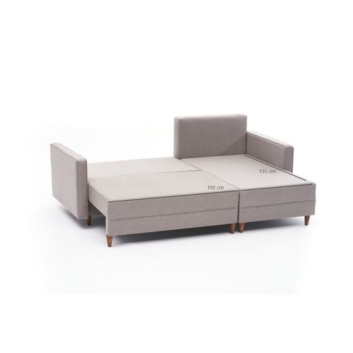 Atelier Del Sofa Aydam Right - Krem Ugao Sofa na Razvlačenje slika 8