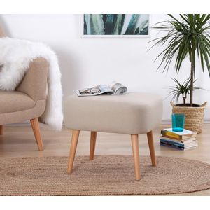 Parrot - Cream Cream Pouffe