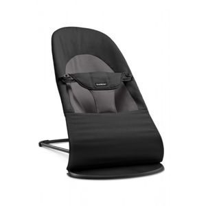 BabyBjörn Ležaljka za bebu Bouncer Soft Woven, Nero/Gray