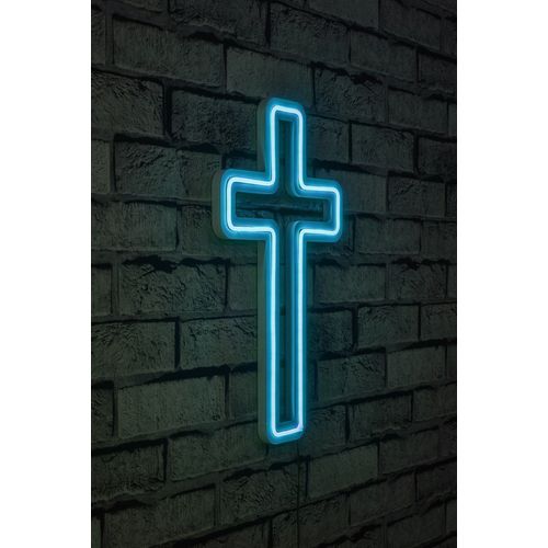 Wallity Ukrasna plastična LED rasvjeta, Cross Sign - Blue slika 10