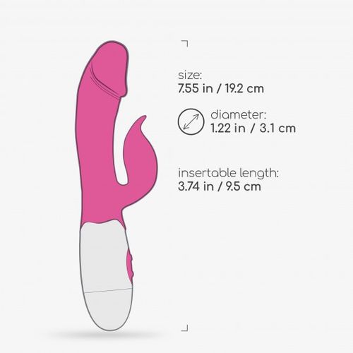 CRUSHIOUS MOCHI RABBIT VIBRATOR PINK WITH WATERBASED LUBRICANT INCLUDED slika 5