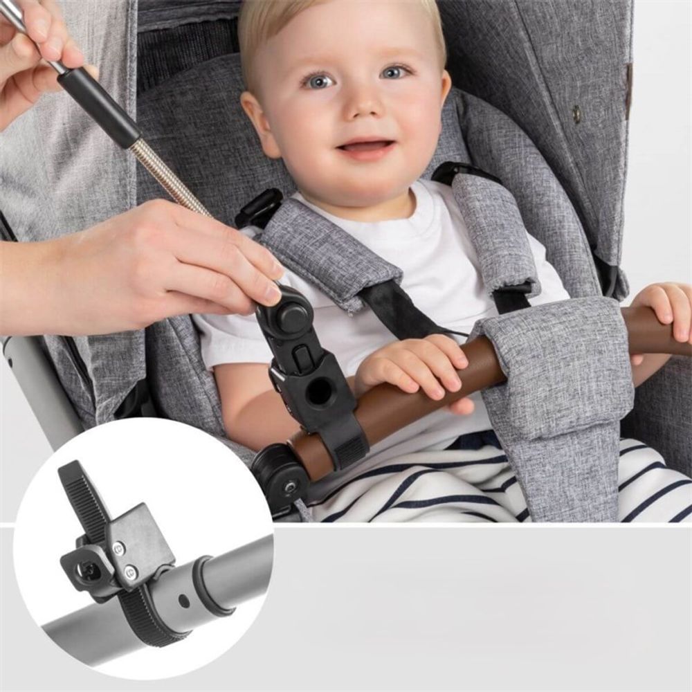 Reer Kišobran za dječija kolica ShineSafe+ 84151, Black slika 5