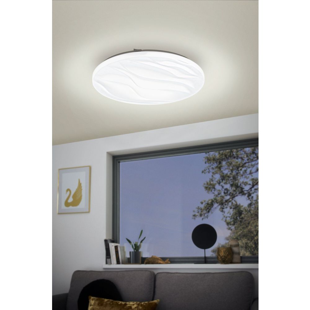 Eglo Benariba Zidna/Stropna LED Lampa, 22W, 2450lm, Promjer 440mm, Bijela Plastika slika 2