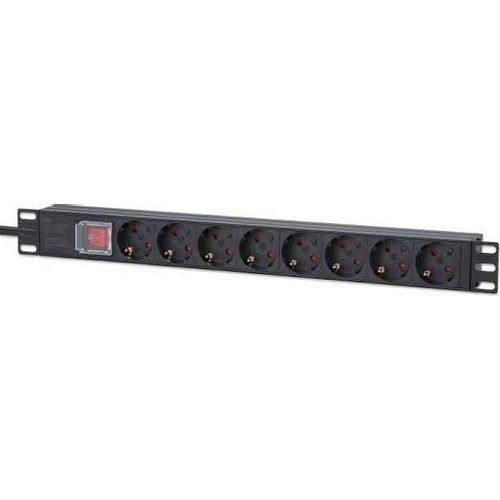 Intellinet PDU letva 19" 1U Rackmount 8-Output, 2m, Black slika 1