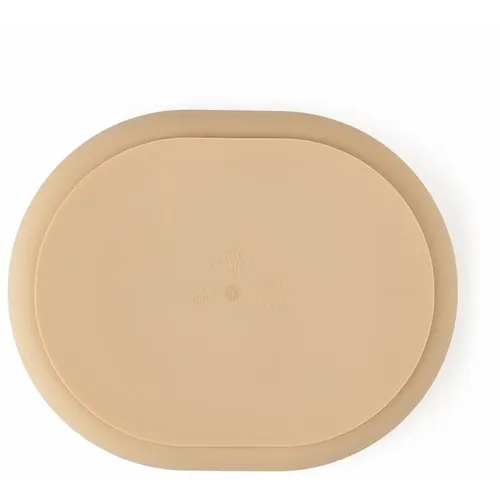 PETITE&amp;MARS Silikonski ovalni tanjur s odjeljcima i vakuumom 6 m+ Take&amp;Match, Desert Sand slika 3