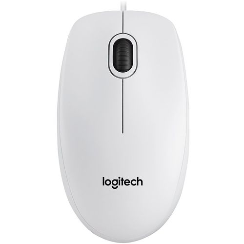 LOGITECH B100 Corded Mouse - WHITE - USB - B2B slika 1
