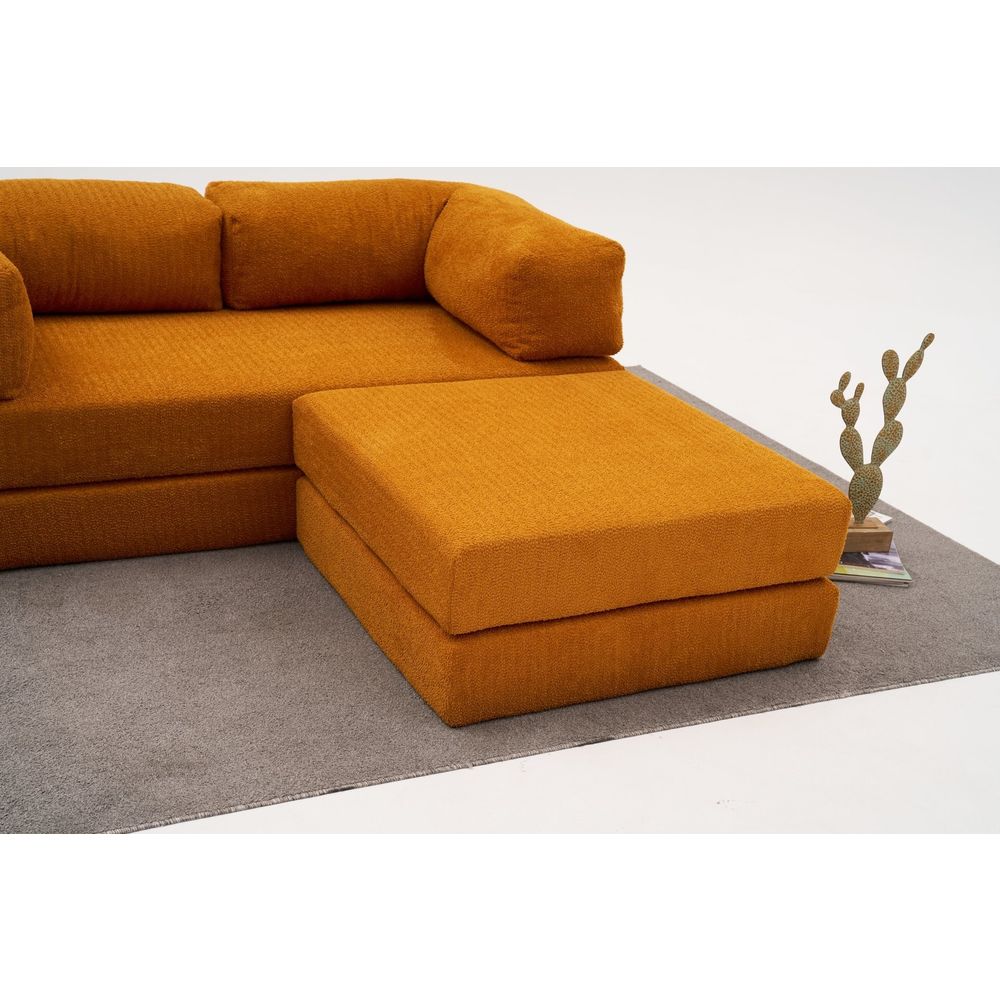 Comfort Mini - Narandžasti Ugaoni Sofa slika 5